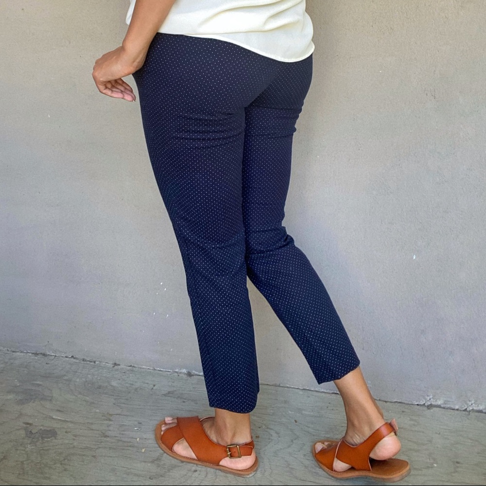 Cropped Polka Dot Dress Pants
